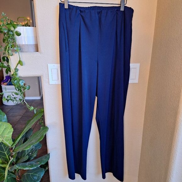 Diane Von Furstenberg  dark blue trousers medium - Picture 1 of 6